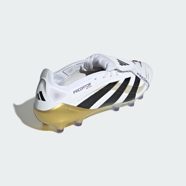 Details for Adidas Predator Elite AG But Bola - Rumput Tiruan Lipat Putih/Hitam/Emas JR4771