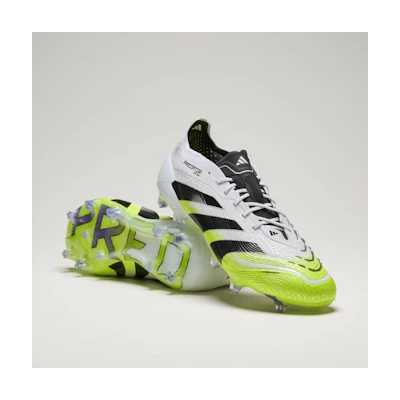 Adidas Predator ELITE FG Soccer Cleats Cloud White/Core Black/Lucid Lemon