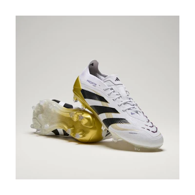Adidas Predator Elite FG Soccer Cleats Cloud White/Core Black/Gold Metallic