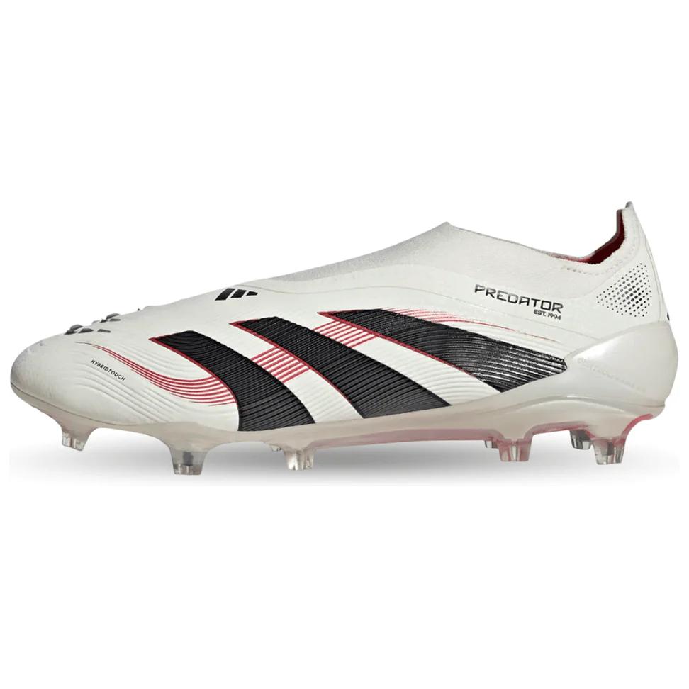 adidas Predator Elite FG Soccer Cleats White/Black/Red Anti-Slip Durable ID3872