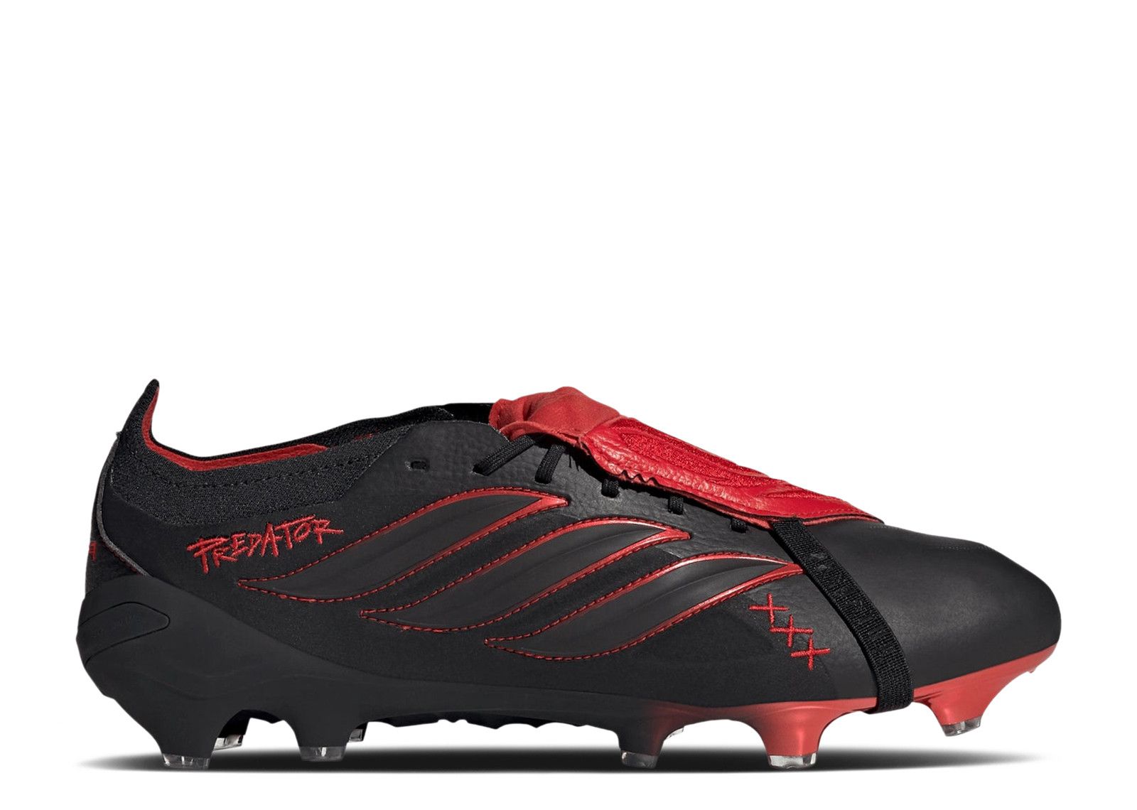 adidas Predator Elite Fold-Over Tongue FG 'Core Black Vivid Red' KK4190