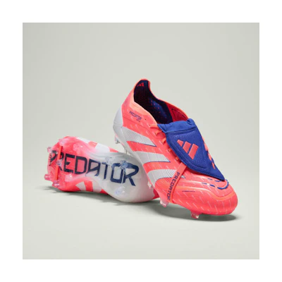 Adidas Predator Elite Fold-Over Tongue FG Soccer Cleats Signal Coral/Cloud White/Beam Orange