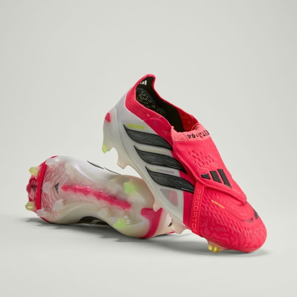 adidas PREDATOR ELITE Fold-Over Tongue FG Soccer Cleats Lucid Red/Core Black/Cloud White JS0380
