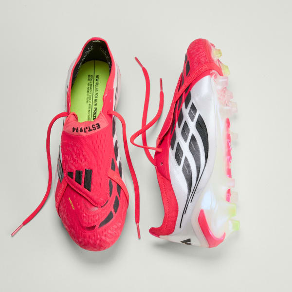Shop Adidas PREDATOR ELITE 可折舌FG足球鞋 鮮紅/黑色/白色 JS0380