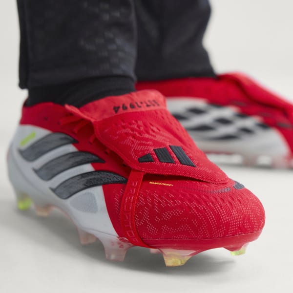 Details for Adidas PREDATOR ELITE 可折舌FG足球鞋 鮮紅/黑色/白色 JS0380