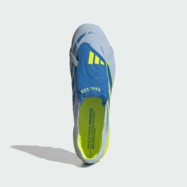 Lookbook adidas PREDATOR ELITE 踢足球鞋 HG/AG 水晶藍/光輝藍/太陽黃 JR5895