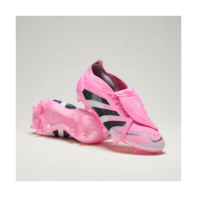 Adidas PREDATOR ELITE Folding Tongue FG Football Boots Beckham Natural Grass Beam Pink/Core Black/Cloud White