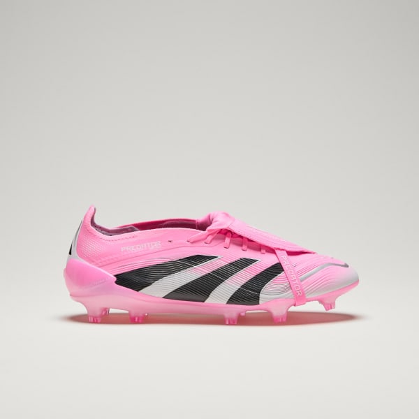 Shop Adidas PREDATOR ELITE 貝克漢 短舌 FG 粉黑白 足球鞋 天然草坪專用 JI1094