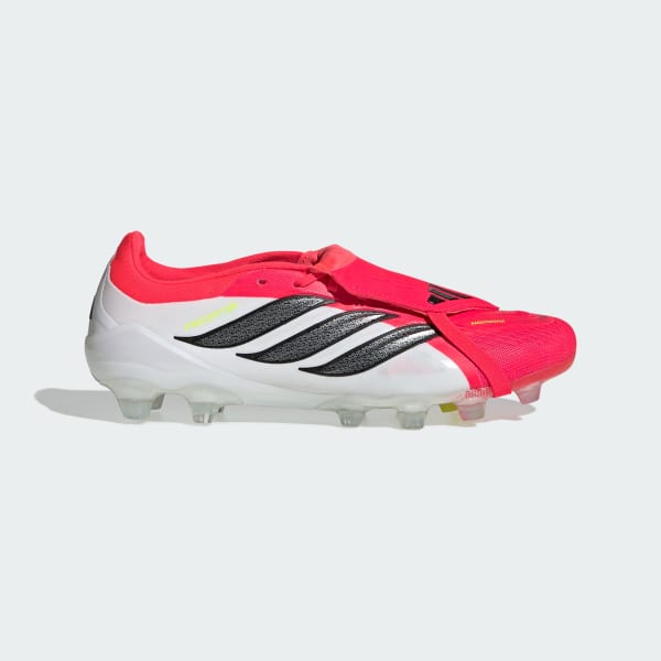 Order Adidas Predator Elite Lipat Lidah HG/AG Kasut Bola Merah/Core Hitam/Putih Awan KI8757