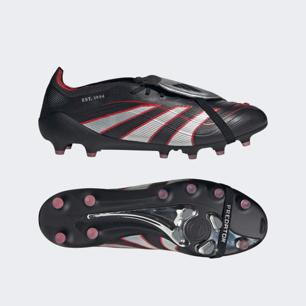 Adidas Predator Elite FT AG Soccer Boots BSR Core Black/Silver Metallic/Vivid Red HQ2275