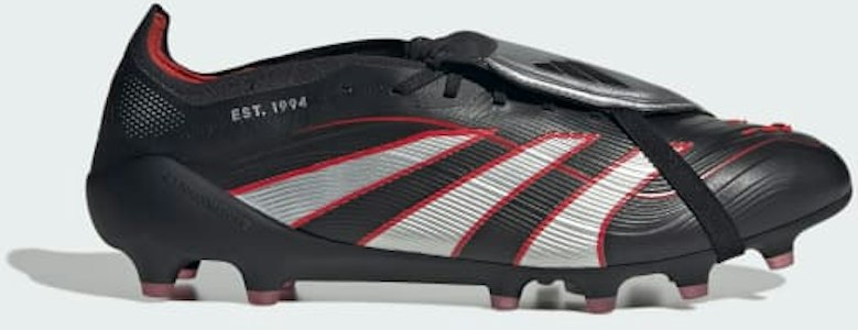 Lookbook Adidas Predator Elite足球鞋黑銀紅配色 (FT AG 核心黑/銀金屬/鮮紅) HQ2275
