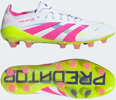 Adidas Predator Elite HG/AG Japan Soccer Boots for Firm & Artificial Ground Cloud White/Lucid Pink/Lucid Lemon IE3759 Buy Adidas Predator Elite HG/AG Japan Soccer Boots for Firm & Artificial Ground Cloud White/Lucid Pink/Lucid Lemon IE3759