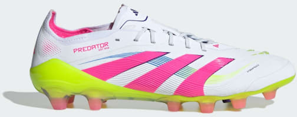 Adidas Predator Elite HG/AG Japan Soccer Boots for Firm & Artificial Ground Cloud White/Lucid Pink/Lucid Lemon IE3759 Order Adidas Predator Elite HG/AG Japan Soccer Boots for Firm & Artificial Ground Cloud White/Lucid Pink/Lucid Lemon IE3759