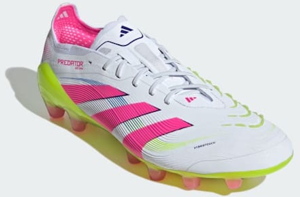 Adidas Predator Elite HG/AG Japan Soccer Boots for Firm & Artificial Ground Cloud White/Lucid Pink/Lucid Lemon IE3759 Purchase Adidas Predator Elite HG/AG Japan Soccer Boots for Firm & Artificial Ground Cloud White/Lucid Pink/Lucid Lemon IE3759