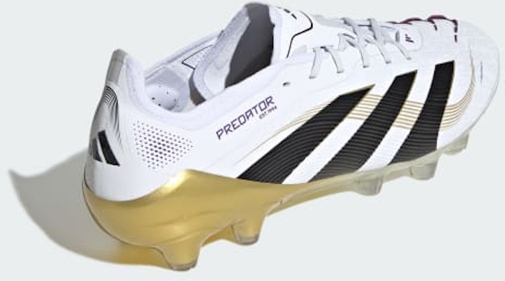 Adidas Predator Elite HG/AG Japan Soccer Boots for Turf & Artificial Grass Cloud White/Core Black/Gold Metallic JR4489 Details for Adidas Predator Elite HG/AG Japan Soccer Boots for Turf & Artificial Grass Cloud White/Core Black/Gold Metallic JR4489