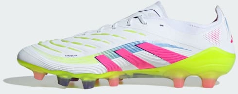 Adidas Predator Elite HG/AG Japan Soccer Boots for Firm & Artificial Ground Cloud White/Lucid Pink/Lucid Lemon IE3759 Sizing Adidas Predator Elite HG/AG Japan Soccer Boots for Firm & Artificial Ground Cloud White/Lucid Pink/Lucid Lemon IE3759