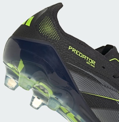 Adidas Predator Elite HG/AG 日本足球鞋 黑色/碳灰/亮檸檬 人工草地適用 JR4491 2