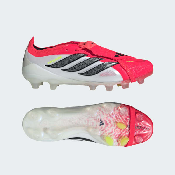 Adidas Predator ELITE HG/AG Soccer Cleats for Hard Ground/Artificial Turf Lucid Red/Core Black/Cloud White JR5896