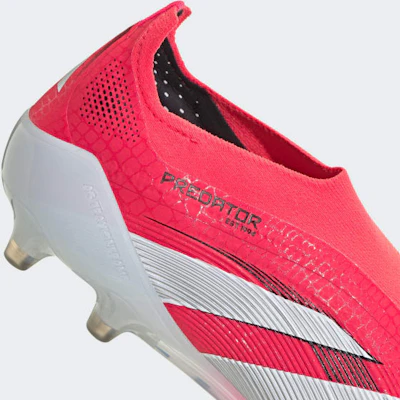adidas Predator無鞋帶人造草足球鞋 鮮紅/雲白/核心黑 ID3817 3