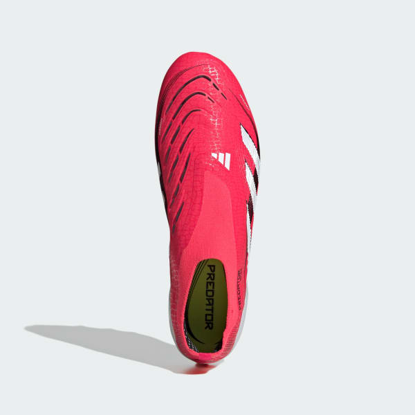 Lookbook adidas Predator無鞋帶人造草足球鞋 鮮紅/雲白/核心黑 ID3817