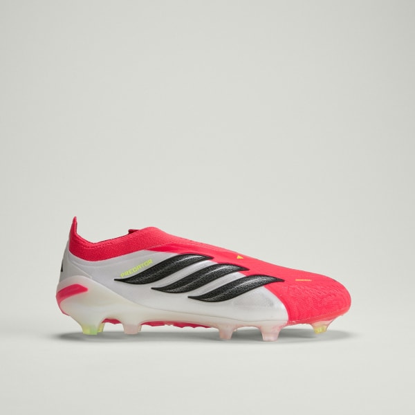 Lookbook Adidas Predator Elite Laceless FG Kasut Bola Merah/Hitam/Putih JS0407