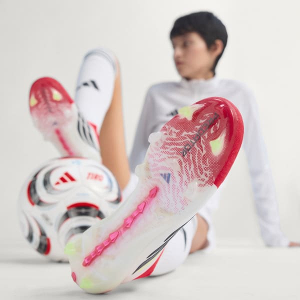 Sizing Adidas Predator Elite Laceless FG Kasut Bola Merah/Hitam/Putih JS0407