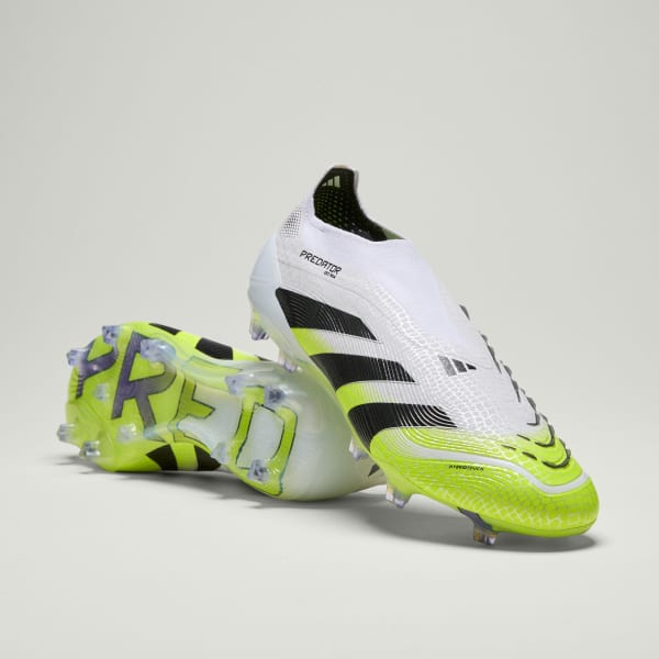 Adidas Predator Elite LL FG Soccer Cleats Cloud White/Core Black/Lucid Lemon