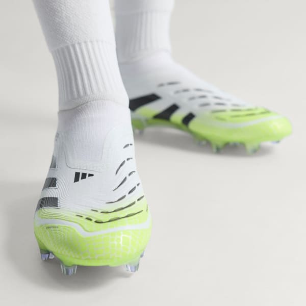 Adidas Predator Elite LL FG Soccer Cleats Cloud White/Core Black/Lucid Lemon 圖 11