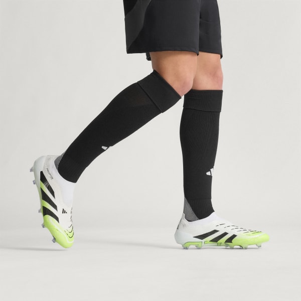 Adidas Predator Elite LL FG Soccer Cleats Cloud White/Core Black/Lucid Lemon 圖 2