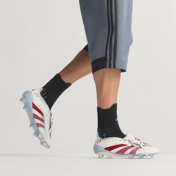Order Adidas Predator Elite TFG Botas Césped Natural Blanco Rosa Rubí Fútbol Firm Ground JQ4228