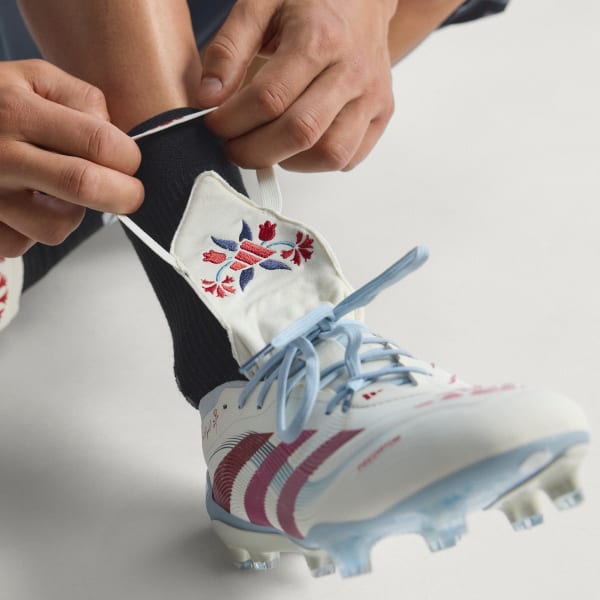 Sizing Adidas Predator Elite TFG Botas Césped Natural Blanco Rosa Rubí Fútbol Firm Ground JQ4228