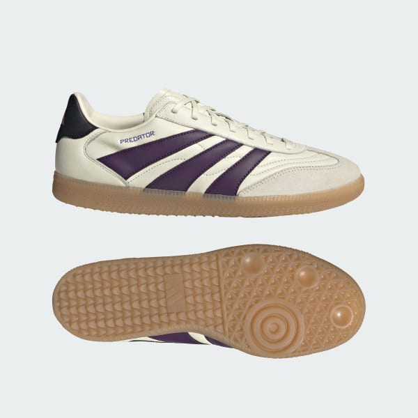 Adidas Predator Freestyle IN Indoor Soccer Shoes Ivory/Aurora Plum/Gold Metallic JI1161