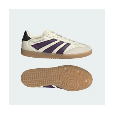 Adidas Predator Freestyle IN Indoor Soccer Shoes Ivory/Aurora Plum/Gold Metallic