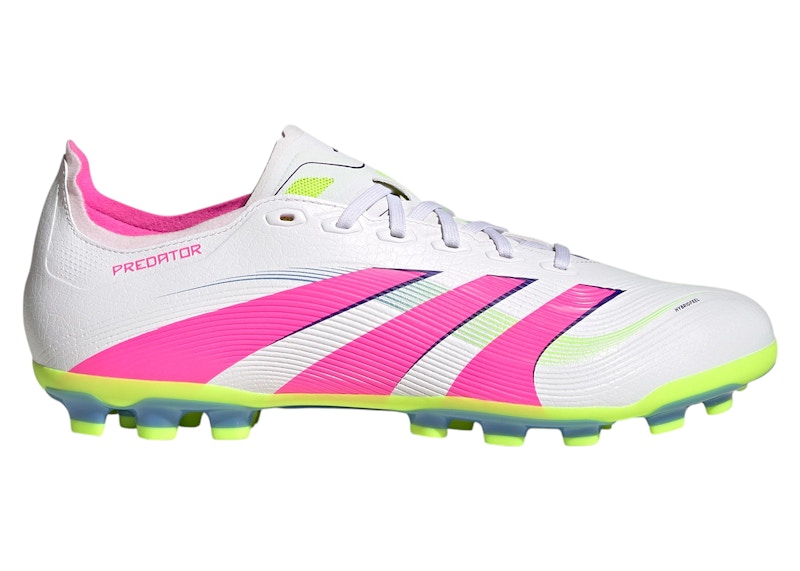 adidas Predator League 2G/3G AG 'Cloud White Lucid Pink Lucid Lemon' ID3836