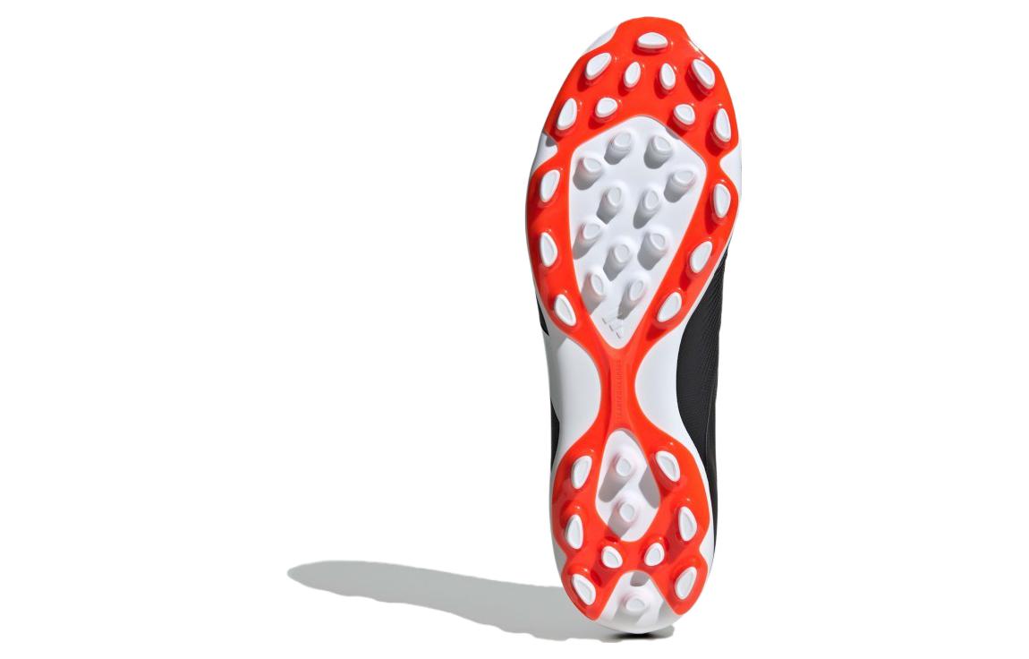 Details for adidas 舒適百搭 AG（膠質短釘） 耐磨透氣 足球鞋 男女款 黑白橙色