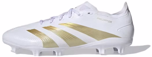 adidas Predator League FG Soccer Cleats White/Gold - Lightweight & Durable IF6346 adidas Predator League FG Soccer Cleats White/Gold - Lightweight & Durable IF6346