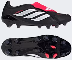 Adidas Predator League Fold-Over Hard Ground Soccer Cleats for Firm/Artificial Ground Core Black/Cloud White/Lucid Red KI6301 Adidas Predator League Fold-Over Hard Ground Soccer Cleats for Firm/Artificial Ground Core Black/Cloud White/Lucid Red KI6301