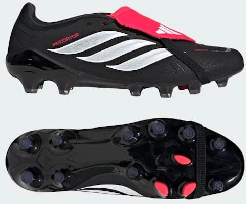 Adidas Predator League Fold-Over Hard Ground Soccer Cleats for Firm/Artificial Ground Core Black/Cloud White/Lucid Red KI6301 Buy Adidas Predator League Fold-Over Hard Ground Soccer Cleats for Firm/Artificial Ground Core Black/Cloud White/Lucid Red KI6301