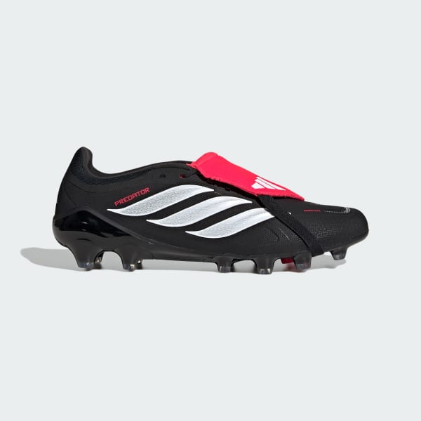 Lookbook Adidas Predator League Fold-Over Hard Ground Soccer Cleats for Firm/Artificial Ground Core Black/Cloud White/Lucid Red KI6301