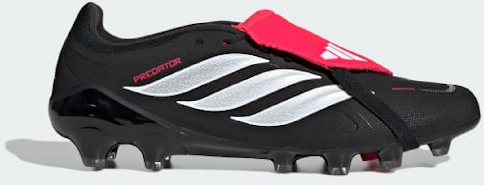 Adidas Predator League Fold-Over Hard Ground Soccer Cleats for Firm/Artificial Ground Core Black/Cloud White/Lucid Red KI6301 Lookbook Adidas Predator League Fold-Over Hard Ground Soccer Cleats for Firm/Artificial Ground Core Black/Cloud White/Lucid Red KI6301