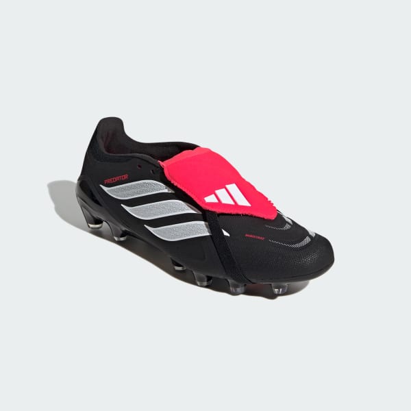 Details for Adidas Predator League Fold-Over Hard Ground Soccer Cleats for Firm/Artificial Ground Core Black/Cloud White/Lucid Red KI6301