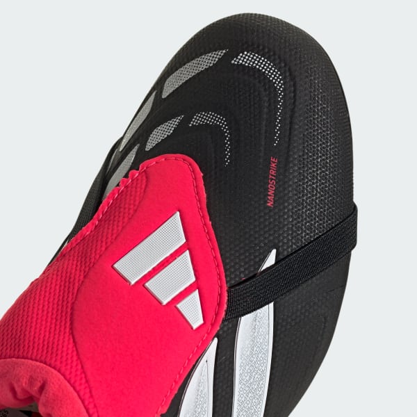 Cheap 阿迪达斯Predator联赛折叠硬地足球鞋 黑白红人造/硬质场地专用 KI6301