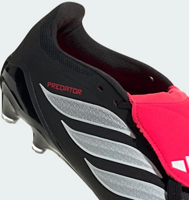 Adidas Predator League Fold-Over Hard Ground Soccer Cleats for Firm/Artificial Ground Core Black/Cloud White/Lucid Red KI6301 2
