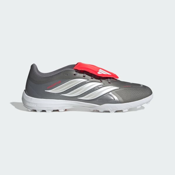Adidas PREDATOR LEAGUE Fold-Over Tongue Turf Football Training Shoes Iron Metallic/Zero Metalic/Lucid Red 圖 2