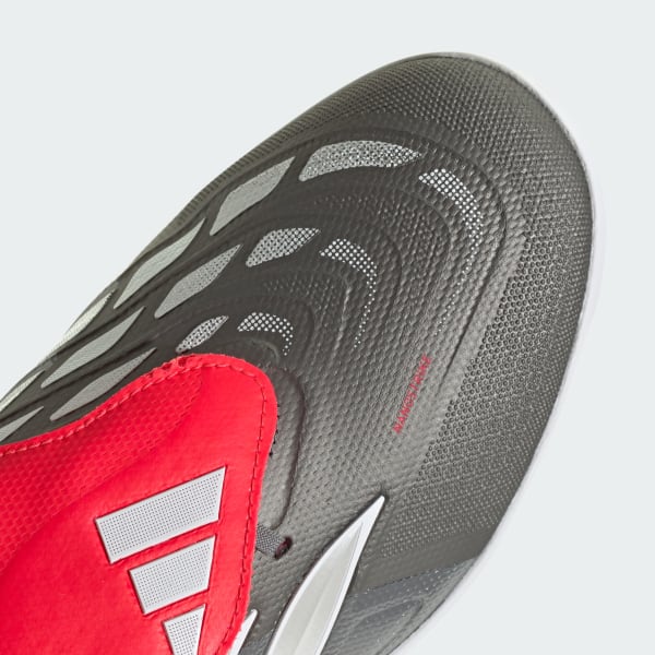 Adidas PREDATOR LEAGUE Fold-Over Tongue Turf Football Training Shoes Iron Metallic/Zero Metalic/Lucid Red 圖 10