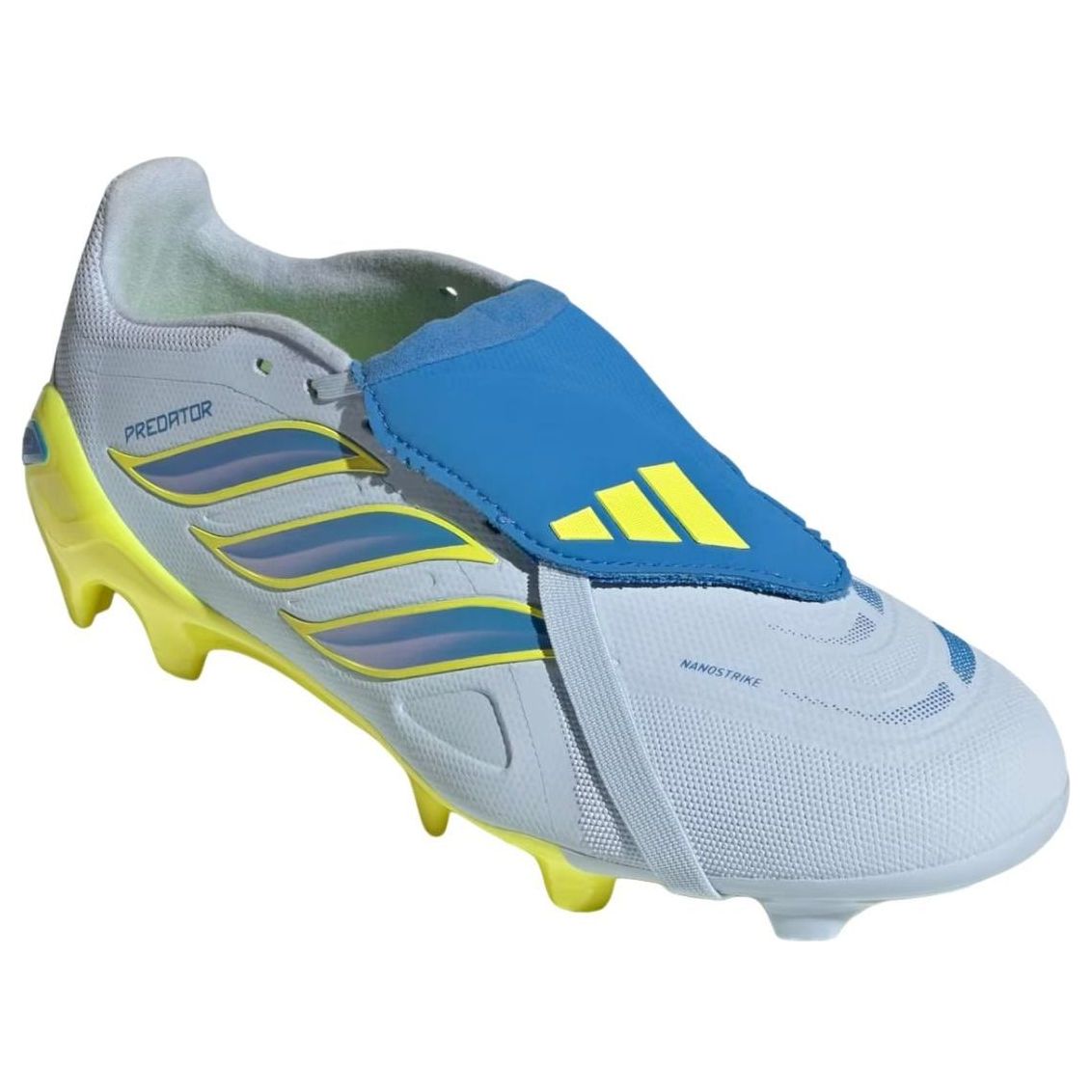 adidas Predator League Fold Over Tongue FG 'Crystal Sky Ray Blue Team Solar Yellow 2' 圖 4