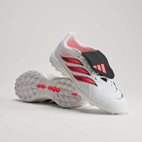 adidas Predator League Foldover Astro Turf Soccer Shoes Cloud White/Solar Turbo/Core Black IH7213