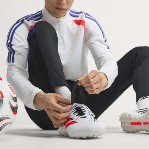 Cheap adidas Predator League Foldover Astro Turf Soccer Shoes Cloud White/Solar Turbo/Core Black IH7218