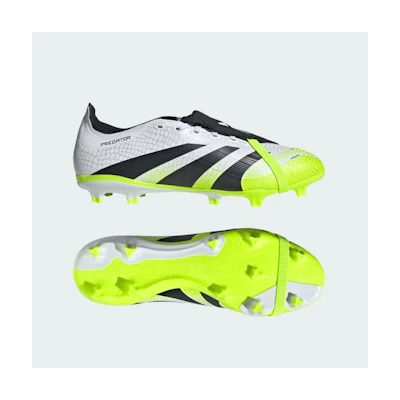 Adidas Predator League Foldover Tongue FG/MG Football Boots. Cloud White/Core Black/Lucid Lemon