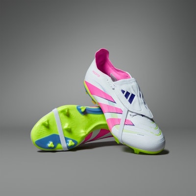 Adidas Predator League Foldover Tongue FG/MG Soccer Cleats Cloud White/Lucid Pink/Lucid Lemon ID1320 Buy Adidas Predator League Foldover Tongue FG/MG Soccer Cleats Cloud White/Lucid Pink/Lucid Lemon ID1320